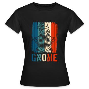 Jardinier nain nain - T-shirt Femme - noir - Devant - AI Model Female 172 dark (172cm)