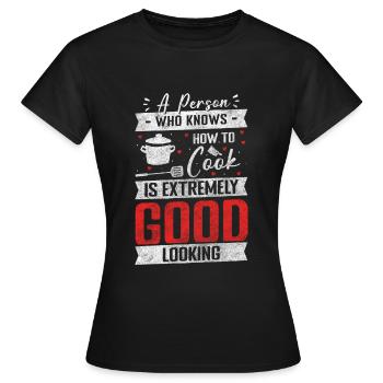 Koch Hobby Cuisine - Frauen T-Shirt - Schwarz - Vorne - AI Model Female 172 dark (172cm)
