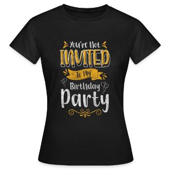 Célébrer le plaisir de la soirée entre filles alcoolisées - T-shirt Femme - noir - Devant - AI Model Female 172 dark (172cm)