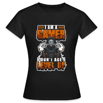 PC Online Gaming Graphics - Women's T-Shirt - black - Front - AI Model Female 172 dark (172cm)