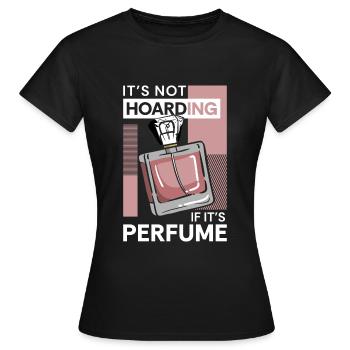 Duft Riechen Parfümflasche - Frauen T-Shirt - Schwarz - Vorne - AI Model Female 172 dark (172cm)