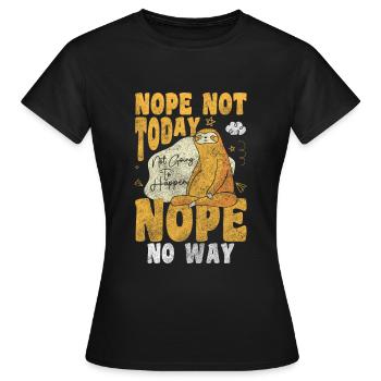 Schlafmütze Träumen Ausruhen Kissen - Frauen T-Shirt - Schwarz - Vorne - AI Model Female 172 dark (172cm)
