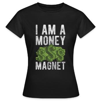 Reichtum Finanzen Glück Geschäft - Frauen T-Shirt - Schwarz - Vorne - AI Model Female 172 dark (172cm)