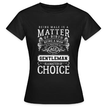 Homme Vacances Barbe Stark - T-shirt Femme - noir - Devant - AI Model Female 172 dark (172cm)
