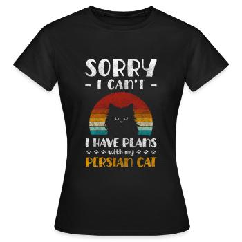 Maîtresse tigre de maison persane - T-shirt Femme - noir - Devant - AI Model Female 172 dark (172cm)