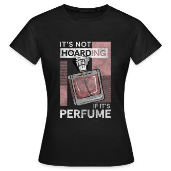 Flacon de parfum Soin du corps Spray parfumé - T-shirt Femme - noir - Devant - AI Model Female 172 dark (172cm)