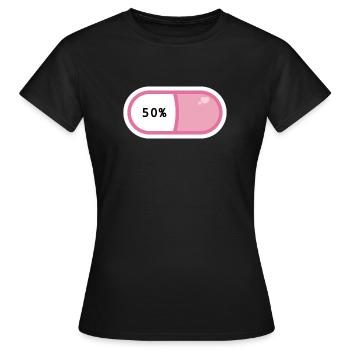Tablette - Frauen T-Shirt - Schwarz - Vorne - AI Model Female 172 dark (172cm)