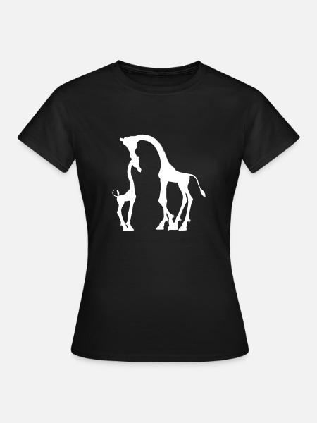 Giraffen - Frauen T-Shirt - Schwarz