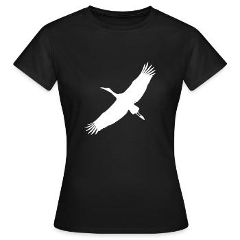 stork - Women's T-Shirt - black - Front - AI Model Female 172 dark (172cm)