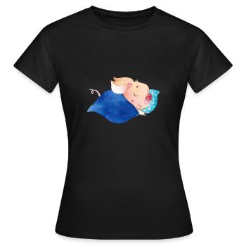 Cochon cochon cochons dormant - T-shirt Femme - noir - Devant - AI Model Female 172 dark (172cm)