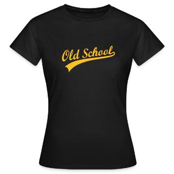 Old school - T-shirt Femme - noir - Devant - AI Model Female 172 dark (172cm)