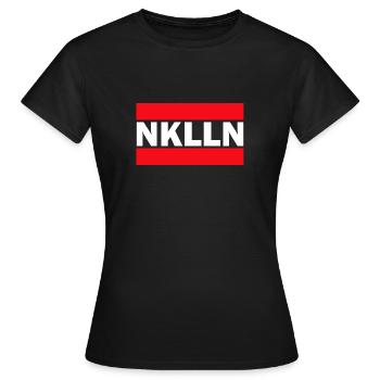 RUN Neukölln Berlin - T-shirt Femme - noir - Devant - AI Model Female 172 dark (172cm)