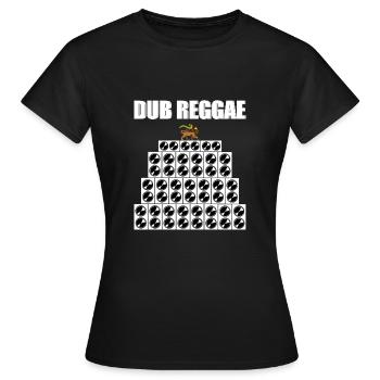 Dub Soundsystem Reggae - Frauen T-Shirt - Schwarz - Vorne - AI Model Female 172 dark (172cm)