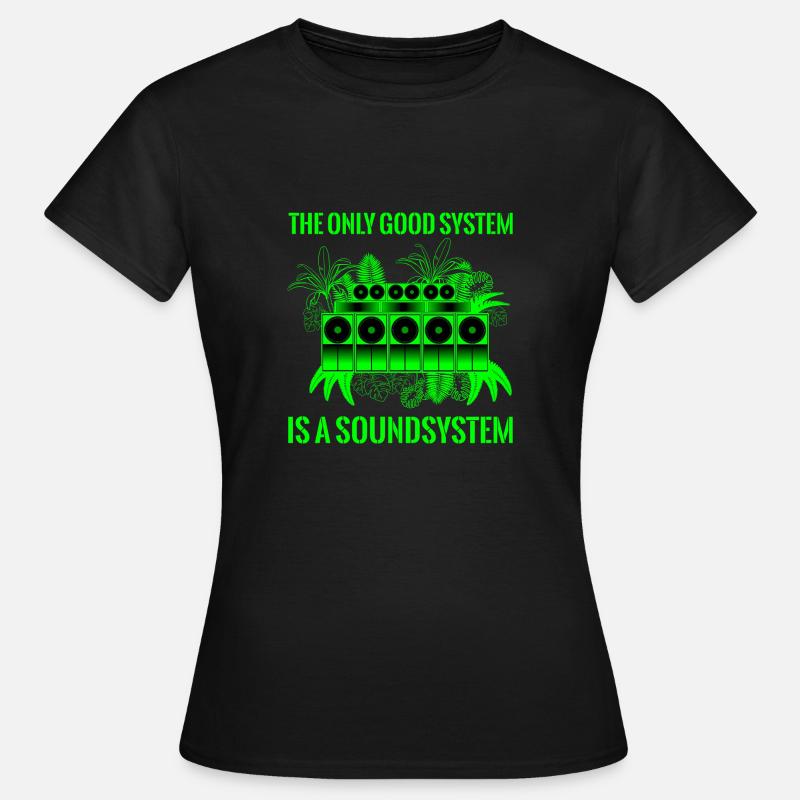 Système de son - T-shirt Femme - noir