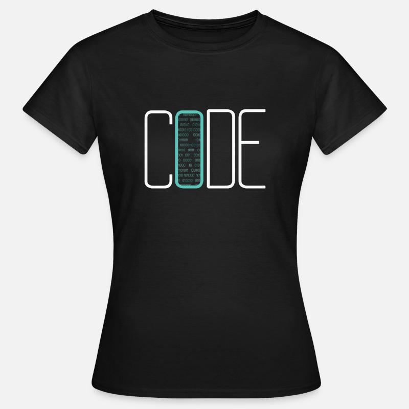 Coding Coder Developer Computer Nerd Quote - Frauen T-Shirt - Schwarz