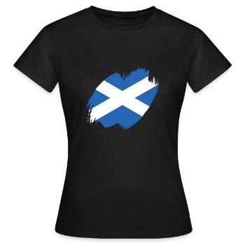 Drapeau écossais Drapeau écossais Alba GB Royaume-Uni - T-shirt Femme - noir - Devant - AI Model Female 172 dark (172cm)