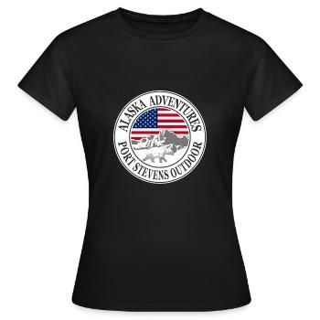 Alaska - Polar bear - Eisbär - Frauen T-Shirt - Schwarz - Vorne - AI Model Female 172 dark (172cm)