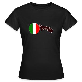 Pizzaiolo Cutter - Frauen T-Shirt - Schwarz - Vorne - AI Model Female 172 dark (172cm)