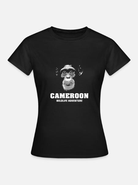 Kamerun - Schimpanse - Frauen T-Shirt - Schwarz