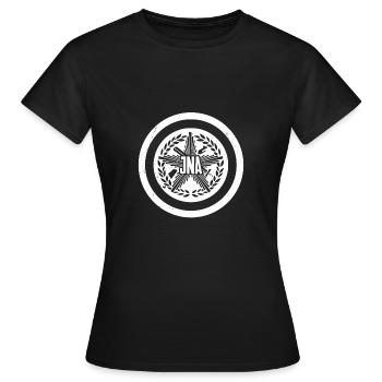 Jugoslavija Yougoslavie Jugo Tito SFRJ Jugoslawien - T-shirt Femme - noir - Devant - AI Model Female 172 dark (172cm)