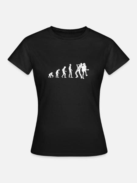 Cadeau de chanteur de groupe de musique Evolution Rock Grunge - T-shirt Femme - noir