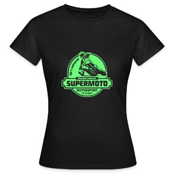 Supermoto - Frauen T-Shirt - Schwarz - Vorne - AI Model Female 172 dark (172cm)