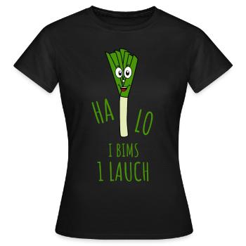 Halo I Bims 1 Lauch Grün - Frauen T-Shirt - Schwarz - Vorne - AI Model Female 172 dark (172cm)