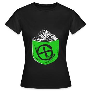 Geocaching Geocache Geocacher - Frauen T-Shirt - Schwarz - Vorne - AI Model Female 172 dark (172cm)