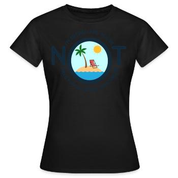 Je suis à la retraite et vous n'êtes pas cadeau - T-shirt Femme - noir - Devant - AI Model Female 172 dark (172cm)