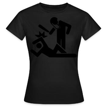 Demonstration rackets - Women's T-Shirt - black - Front - AI Model Female 172 dark (172cm)