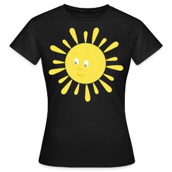 ensoleillement - T-shirt Femme - noir - Devant - AI Model Female 172 dark (172cm)