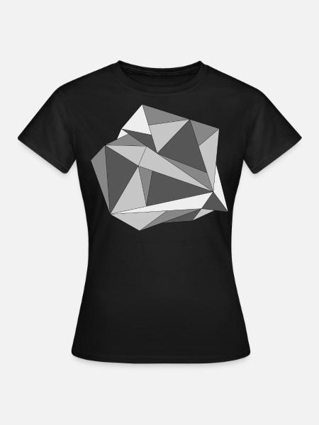 Geometric Form - Frauen T-Shirt - Schwarz