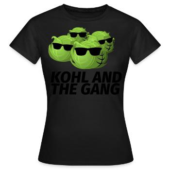 kohl and the gang - Frauen T-Shirt - Schwarz - Vorne - AI Model Female 172 dark (172cm)