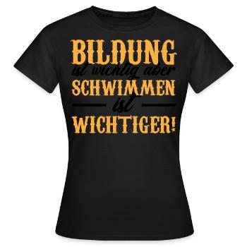 Maillot de bain · EDUCATION · Cadeau - T-shirt Femme - noir - Devant - AI Model Female 172 dark (172cm)