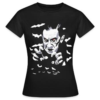 Vampire - T-shirt Femme - noir - Devant - AI Model Female 172 dark (172cm)