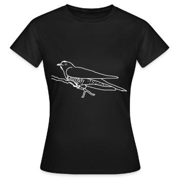 Coucou - T-shirt Femme - noir - Devant - AI Model Female 172 dark (172cm)