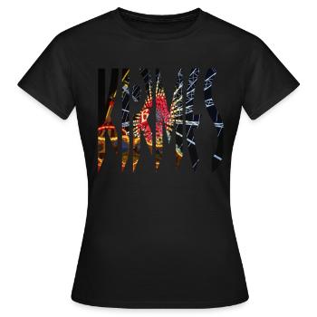 Kirmes - Frauen T-Shirt - Schwarz - Vorne - AI Model Female 172 dark (172cm)