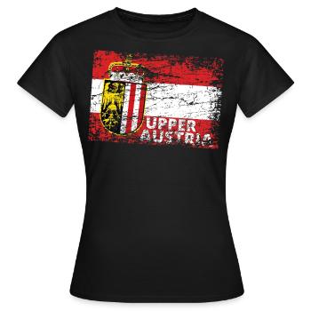 Oberösterreich - Österreich Upper Austria / Linz - Women's T-Shirt - black - Front - AI Model Female 172 dark (172cm)