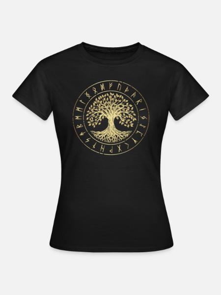 Lebensbaum Tree of Life - Women's T-Shirt - black