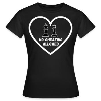 Schach Trend Chess Cheating Cheat Queens Gambit - Women's T-Shirt - black - Front - AI Model Female 172 dark (172cm)