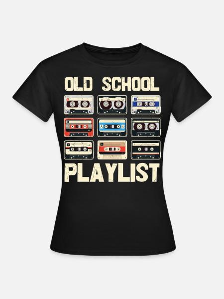 Retro Vintage 80s T-Shirt Funny - Women's T-Shirt - black