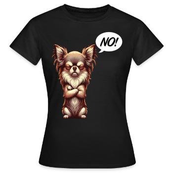 No Chihuahua Chihuahua owner Chihuahua lover - Women's T-Shirt - black - Front - AI Model Female 172 dark (172cm)