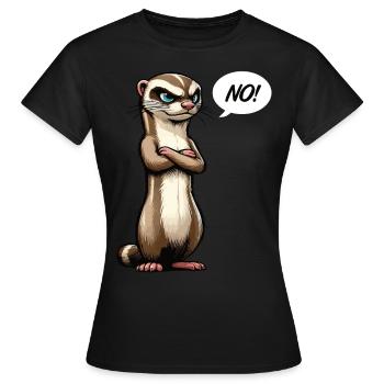 No Ferrets Ferret Keepers Ferret Owners - Women's T-Shirt - black - Front - AI Model Female 172 dark (172cm)