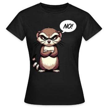 No Ferrets Ferret Keepers Ferret Owners - Women's T-Shirt - black - Front - AI Model Female 172 dark (172cm)