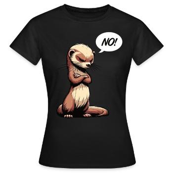 No Ferrets Ferret Keepers Ferret Owners - Women's T-Shirt - black - Front - AI Model Female 172 dark (172cm)