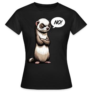 No Ferrets Ferret Keepers Ferret Owners - Women's T-Shirt - black - Front - AI Model Female 172 dark (172cm)