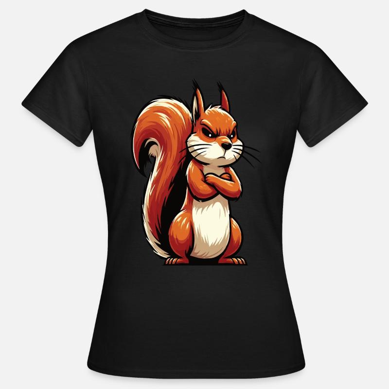 Squirrel Squirrel Squirrel Lover Rodent - Women's T-Shirt - black