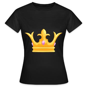 Couronne - Couronne - T-shirt Femme - noir - Devant - AI Model Female 172 dark (172cm)