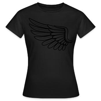Wing - Frauen T-Shirt - Schwarz - Vorne - AI Model Female 172 dark (172cm)