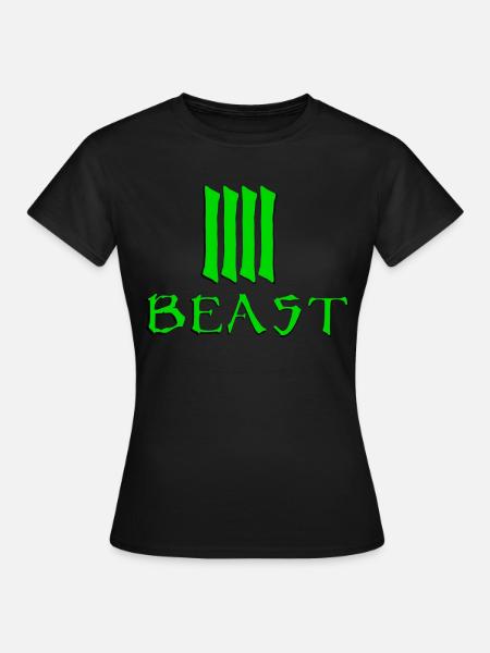 Biest Grün - Frauen T-Shirt - Schwarz